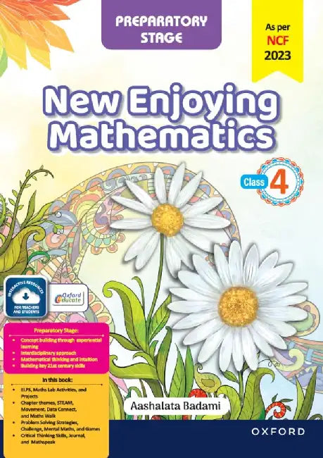 New Enjoying Mathematics 2024 Ed. Book 4 by Aashalata Badami