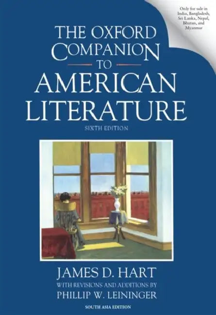 The Oxford Companion to American Literature by James D. Hart