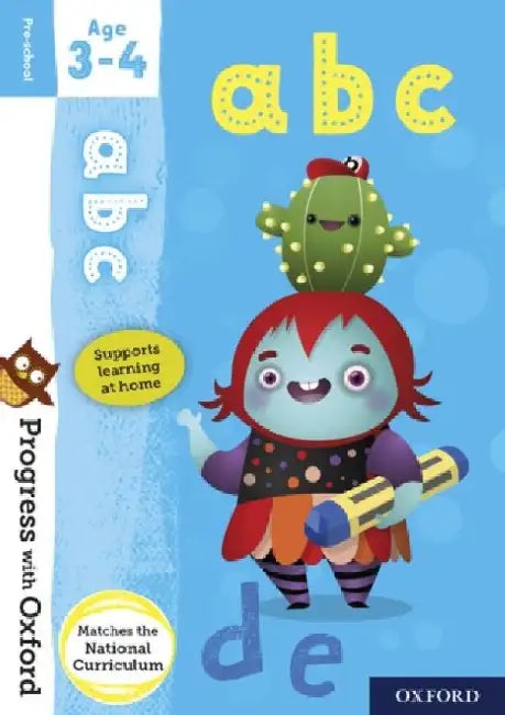 Progress with Oxford: abc Age 3-4 by Jones, Eileen