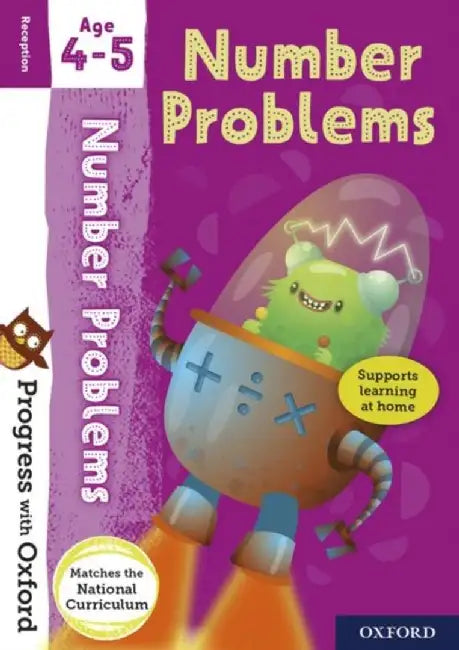 Progress with Oxford: Progress with Oxford: Number Problems Age 4-5 - Practise for School with Essential Maths Skills by Paul Hodge