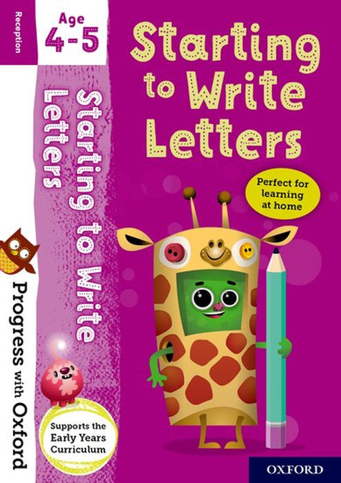 PROGRESS WITH OXFORD: WRITING LETTERS AGE 4-5 BOOK/STICKERS