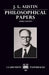 Philosophical Papers by J. I. Austin, Geoffrey J. Warnock, James O. Urmson
