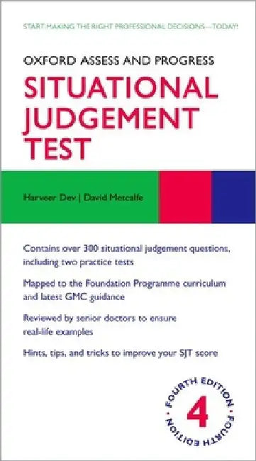 Oxford Assess and Progress Situational Judgement Test 4th Edition by Metcalfe/Dev