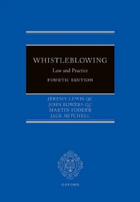 Whistleblowing: Law and Practice by Jeremy Lewis