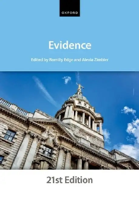Evidence 21st Edition by The City Law School
