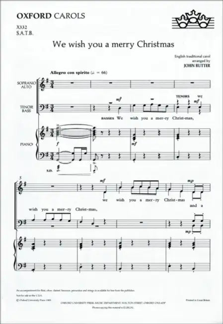 We wish you a merry Christmas by John (CON) Rutter