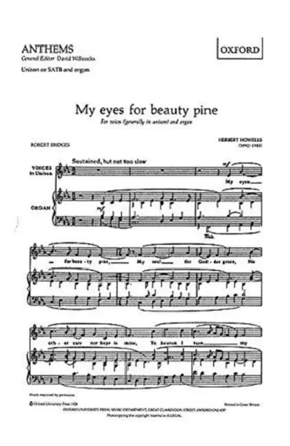 My eyes for beauty pine by Herbert (COP) Howells