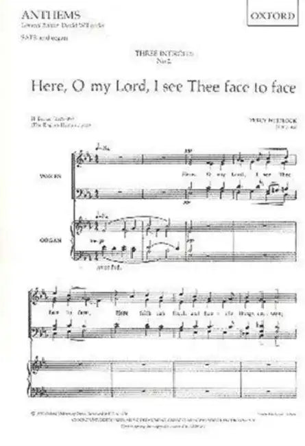 Here, O my Lord, I see Thee face to face by Percy (COP) Whitlock