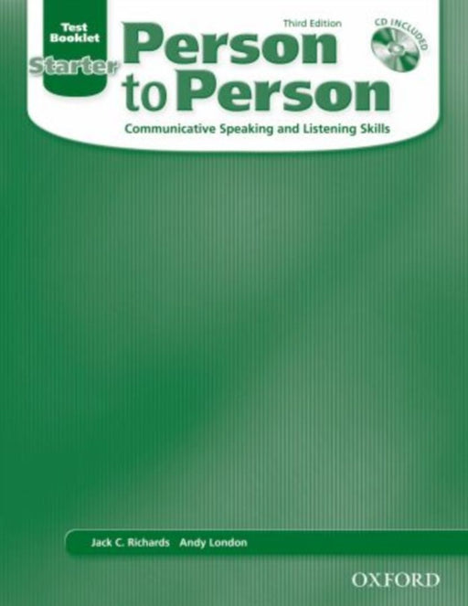 Person to Person, Starter: Test Booklet (with Audio CD) by Richards
