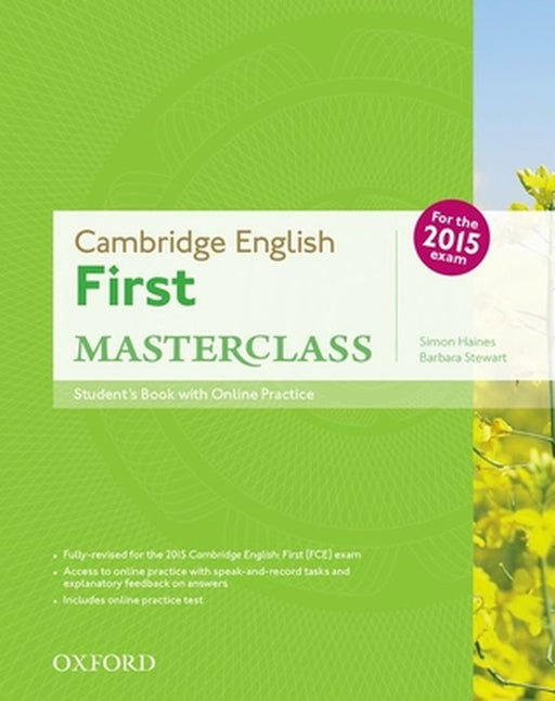 Cambridge English First Masterclass Student Book with Online Practice by Haines Stewart