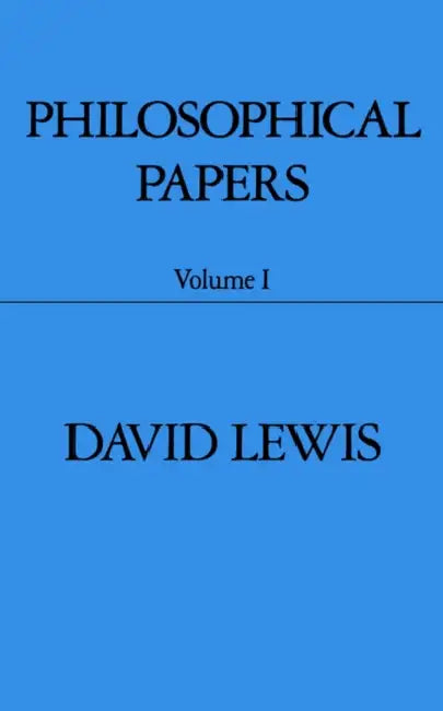 Philosophical Papers by David Lewis