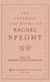 The Polemics and Poems of Rachel Speght by Barbara Kiefer Lewalski, Rachel Speght