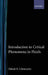 Introduction to Critical Phenomena in Fluids by Eldred H. Chimowitz