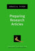Preparing Research Articles by Bruce A. Thyer