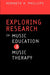 Exploring Research in Music Education and Music Therapy by Kenneth H. Phillips