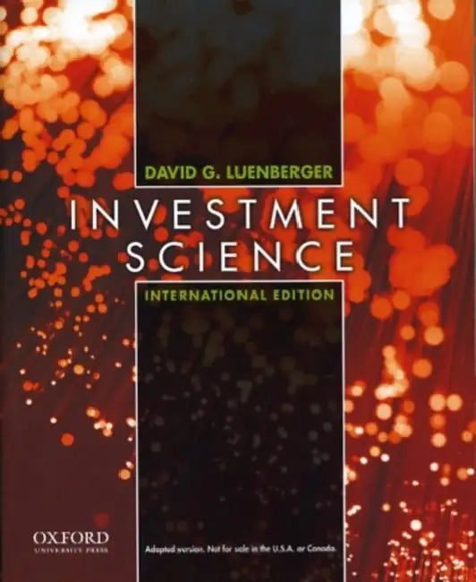 Investment Science: International Edition by Tamsyn Murray
