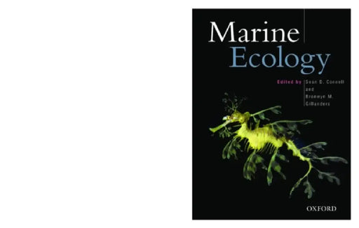 Marine Ecology by Sean Connell