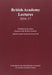 British Academy Lectures, 2016-17 by Janet Carsten, Simon Frith