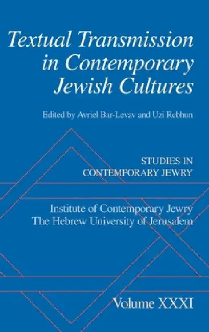 Text Transmiss in Cont Jewish Cult Scj C by Bar-Levav
