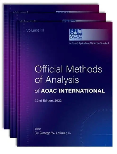Official Methods of Analysis of Aoac International: 3-Volume Set by Aoac International