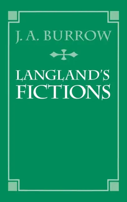 Langland's Fictions by Robert (Miami-Dade College) Brechner