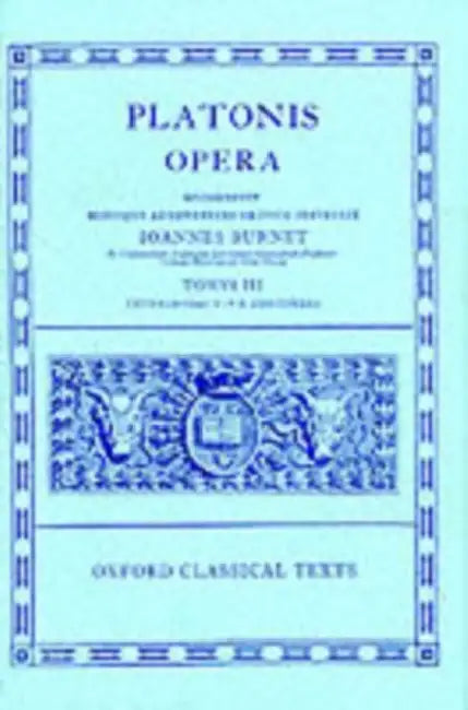 Opera by Plato, J. Burnet
