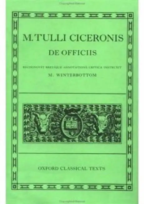 de Officiis by Cicero, M. Winterbottom