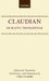 de Raptu Prosperpinae by Claudian, Claudius Claudianus, Claire Gruzelier