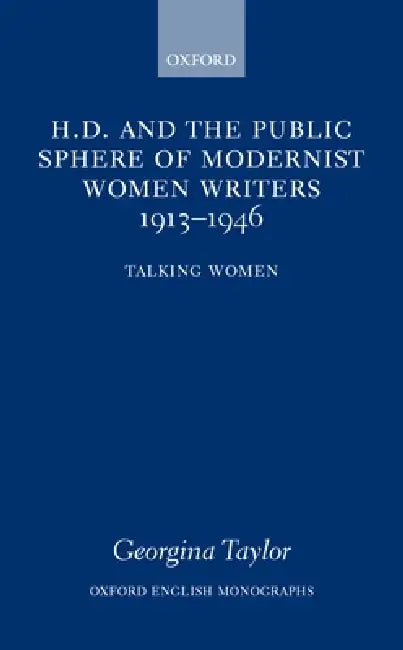 Oxford English Monographs by Georgina Taylor