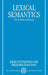 Lexical Semantics: The Problem of Polysemy by Boguraev Pustejovsky, James Pustejovsky, Branimir Boguraev