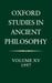 Oxford Studies in Ancient Philosophy: Volume XV: 1997 by C. C. Taylor