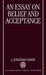 An Essay on Belief and Acceptance by Raymond H. A. (Universiteit Leiden) Corbey