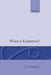 What Is Existence? by Christopher John Fards Williams, C. J. F. Williams
