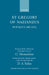St Gregory of Nazianzus: Poemeta Arcana by C. Moreschini, Gregory, Gregory of Nazianzus