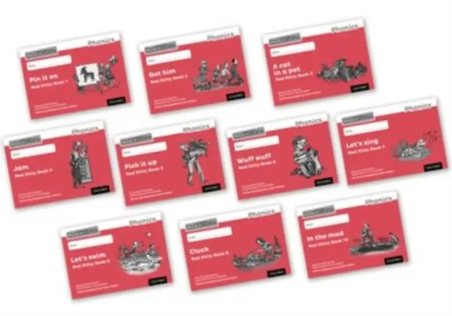 Read Write Inc. Phonics: Red Ditty Black & White Books (Mixed Pack of ...