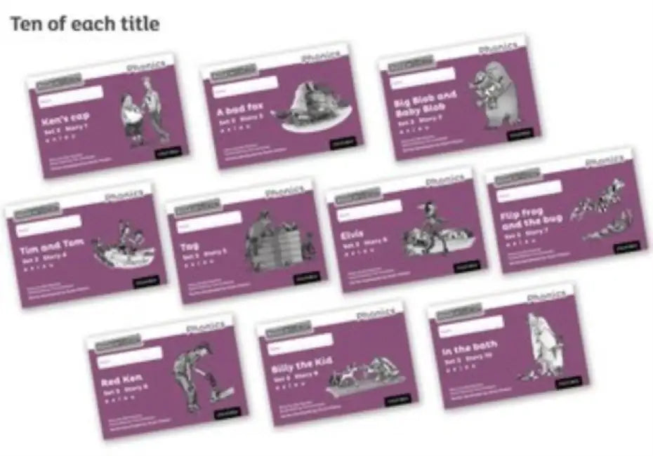 Read Write Inc. Phonics: Purple Set 2 Core Black & White Storybooks (Pack of 100) by Gill Munton