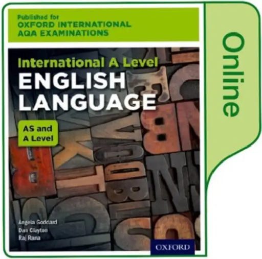 Oxfordaqa International Alevel English Language 9670 by Angela Goddard