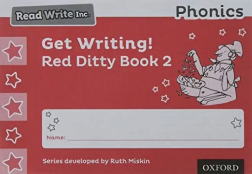 Read Write Inc. Phonics: Get Writing! Red Ditty Book 2 Pack of 10 by Ruth Miskin