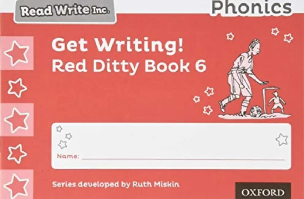 Read Write Inc. Phonics: Get Writing! Red Ditty Book 6 Pack of 10 by Ruth Miskin