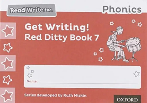 Read Write Inc. Phonics: Get Writing! Red Ditty Book 7 Pack of 10 by Ruth Miskin