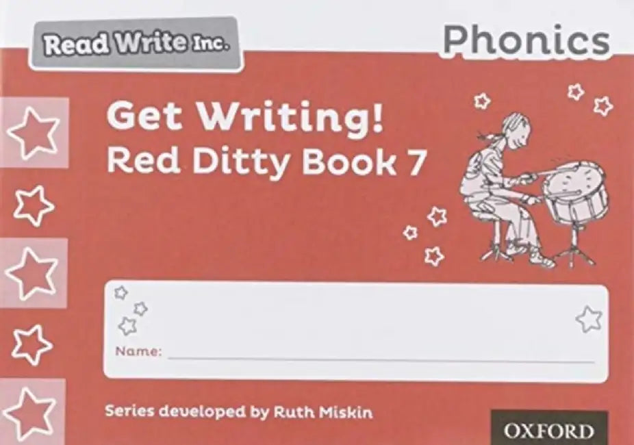 Read Write Inc. Phonics: Get Writing! Red Ditty Book 7 Pack of 10 by Ruth Miskin