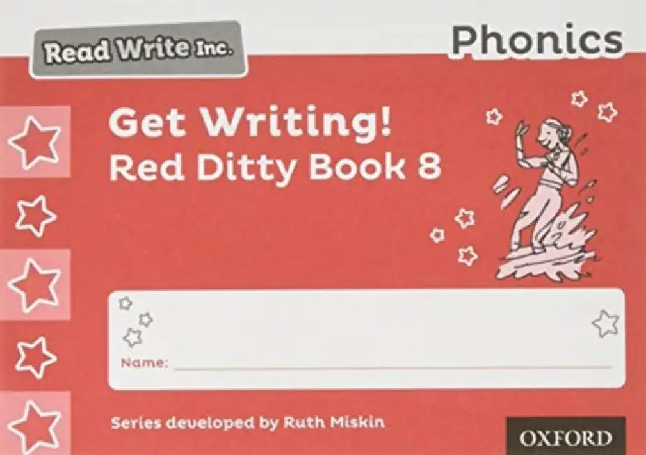 Read Write Inc. Phonics: Get Writing! Red Ditty Book 8 Pack of 10 by Ruth Miskin