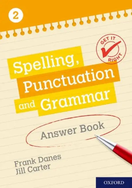 Get It Right: KS3; 11-14: Spelling, Punctuation and Grammar Answer Book 2 by Frank Danes