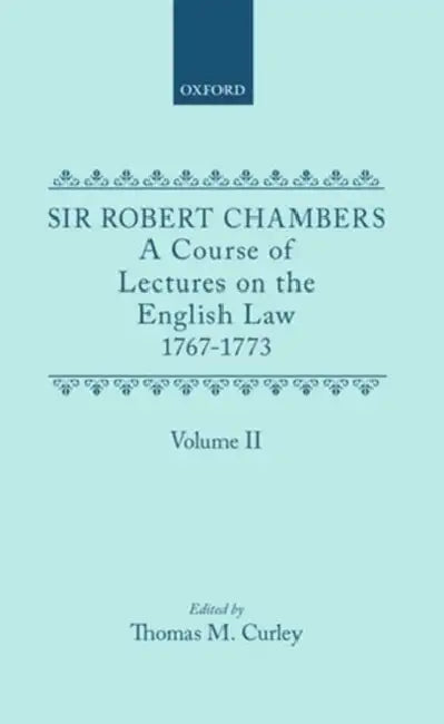 COURSE LECT ENG LAW OXF 176773 VOL2 C by CURLEY