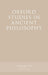 Oxford Studies in Ancient Philosophy, Volume 52 by Victor Caston