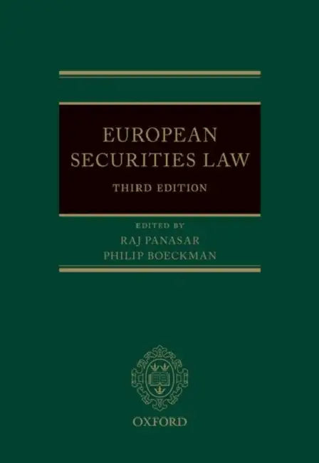 European Securities Law by Raj Panasar, Philip Boeckman