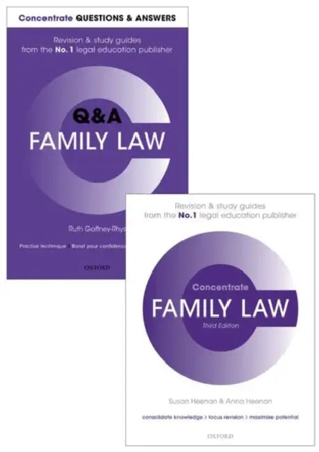 Family Law Revision Pack: Law Revision and Study Guide by Susan Heenan, Anna Heenan, Ruth Gaffney-Rhys