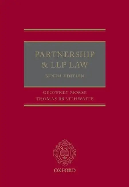 Partnership and Llp Law by Geoffrey Morse