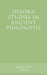Oxford Studies in Ancient Philosophy, Volume 56 by Victor Caston