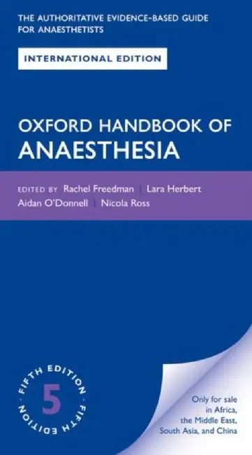 Oxford Handbook Of Anaesthesia by Aidan O'donnell